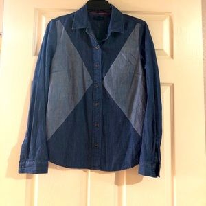Tommy hilfigher Long sleeve jean blouse
